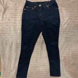 Escada Dark Blue Low Rise Skinny Jeans